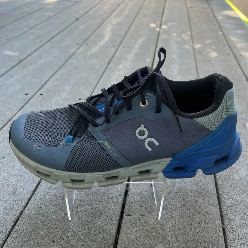 ON Running CLOUDFLYER 4‎ Men Size M9 Running Shoes Blue Low Cloud 71.98675 - Picture 6 of 17